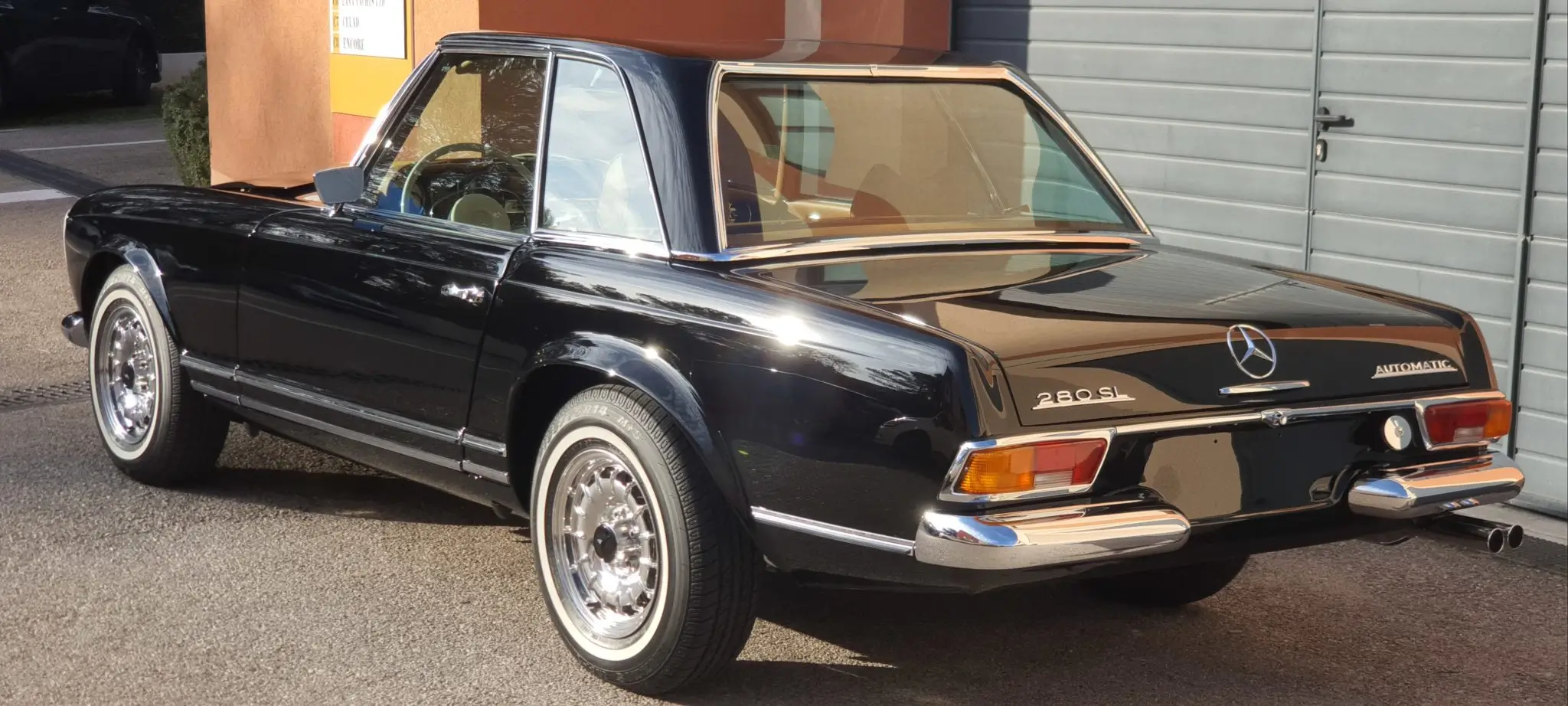 mercedes 280sl noire detailing collection