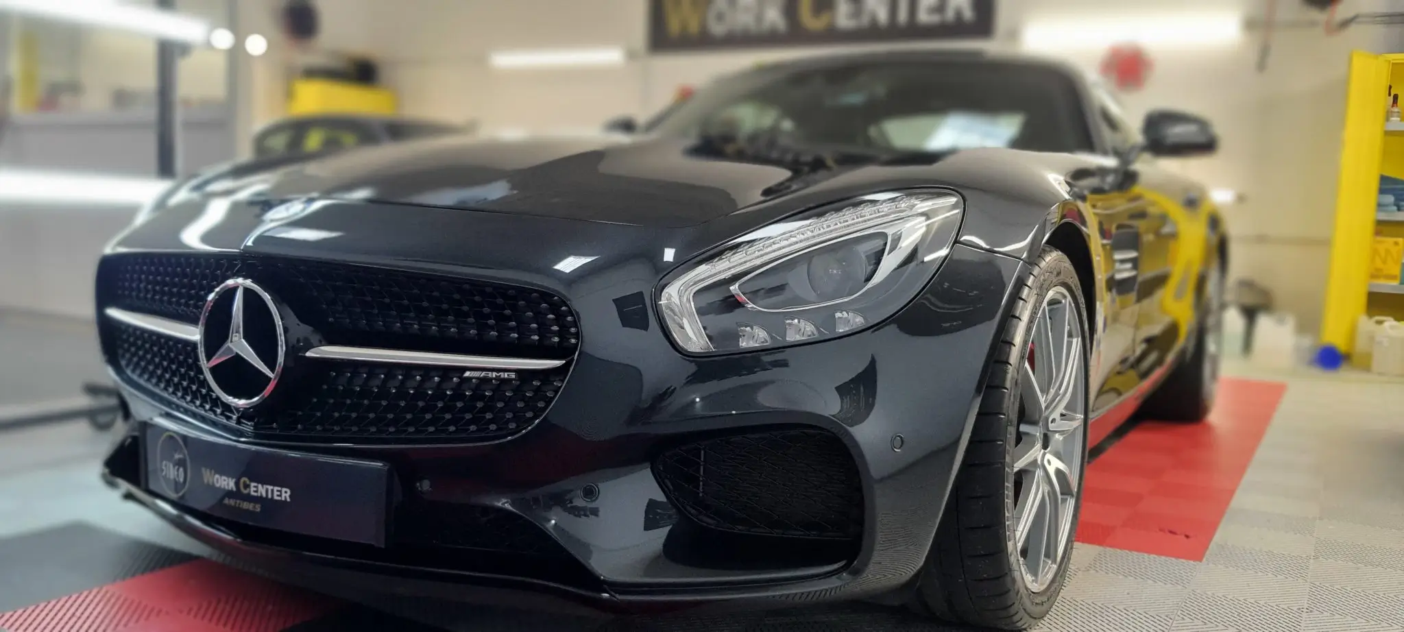 mercedes amg gt noire detailing avant