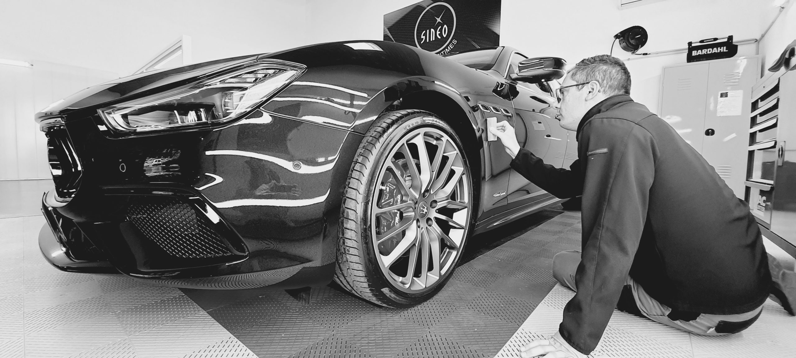 Application du traitement Céramic-Guard Cartec sur Maserati Ghibli 3 Granlusso
