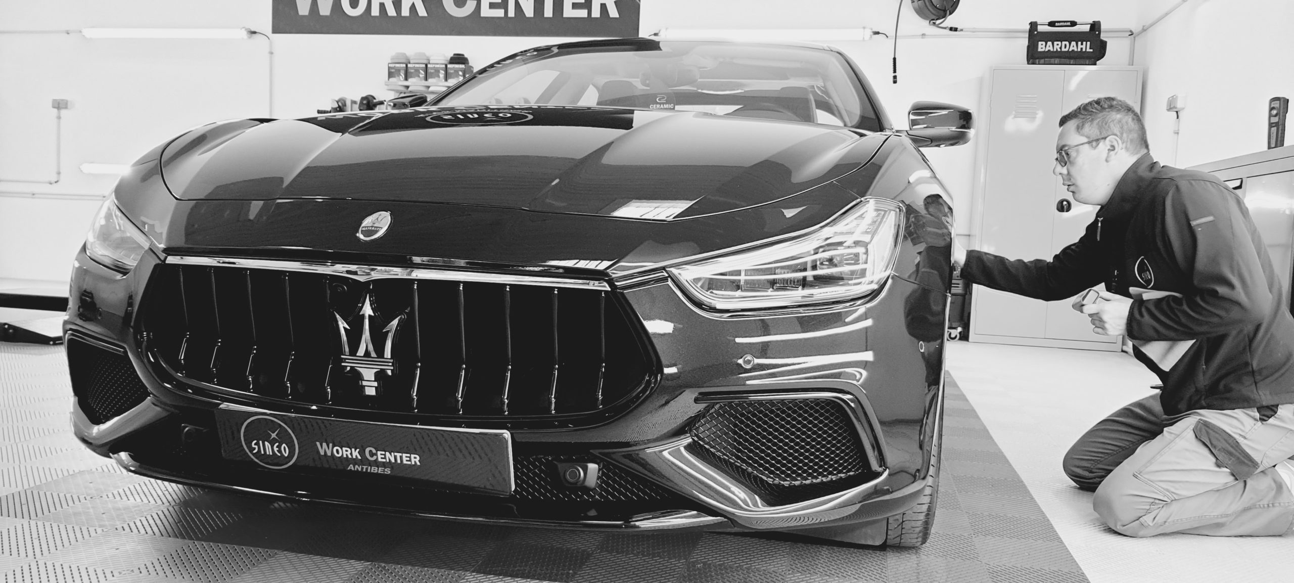 Application du traitement Céramic-Guard Cartec sur Maserati Ghibli 3 Granlusso
