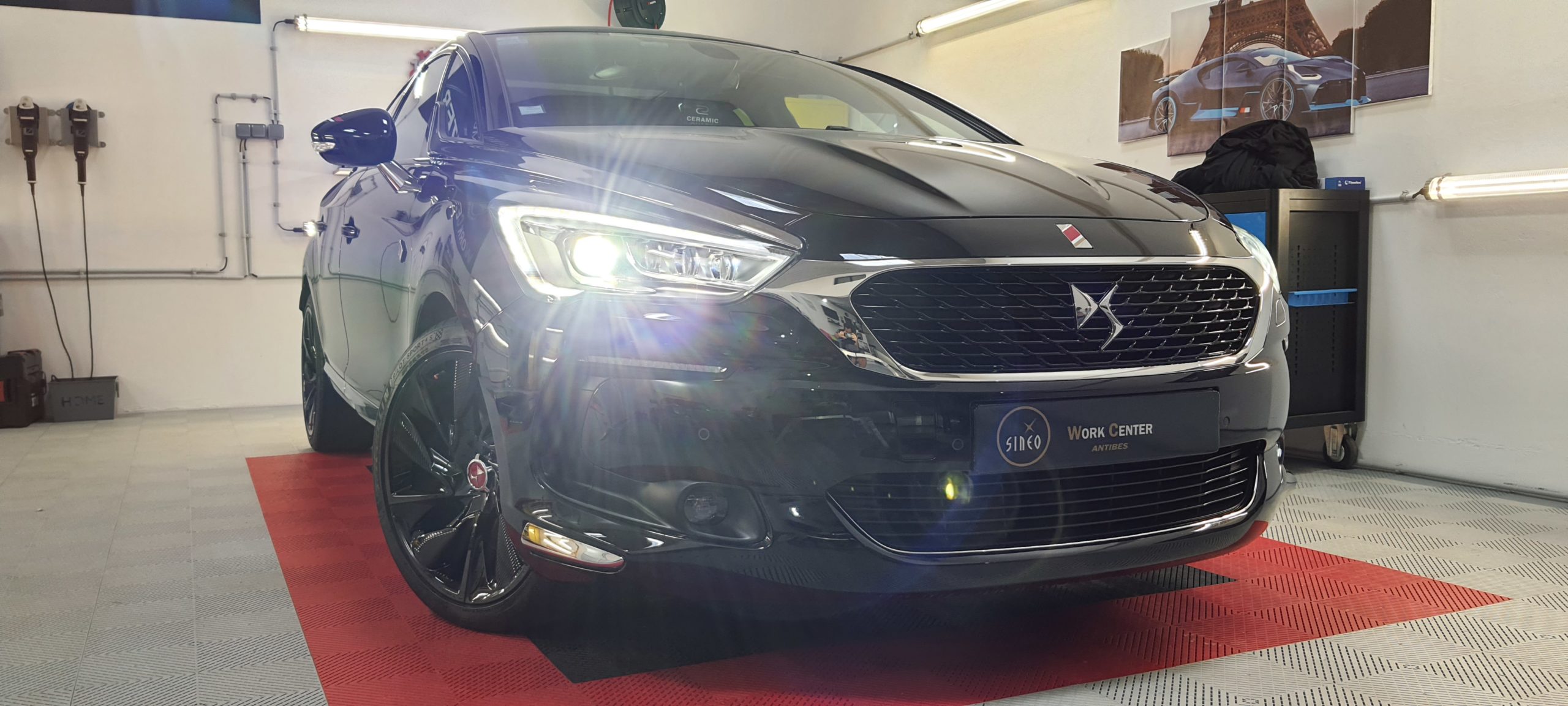 Pose d'un traitement carrosserie Ceramic-guard Si Carbon Cartec DS Automobile DS5 Performance-Line